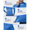 image:imageRoadbox Mens Long Sleeve Compression Shirt Mock Turtleneck Athletic Base Layer Tops Workout Undershirt for Gym SportsRoyal Blue
