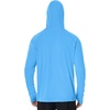 image:imageRoadbox Mens UPF 50 Fishing Shirt Long Sleeve UV Sun Protection Hoodies Quick Dry Rash Guard for Hiking Outdoor WorkingBlue