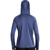 image:imageRoadbox Mens UPF 50 Fishing Shirt Long Sleeve UV Sun Protection Hoodies Quick Dry Rash Guard for Hiking Outdoor WorkingDeep Sea Blue