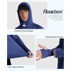 image:imageRoadbox Mens UPF 50 Fishing Shirt Long Sleeve UV Sun Protection Hoodies Quick Dry Rash Guard for Hiking Outdoor WorkingDeep Sea Blue