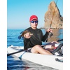 image:imageRoadbox Mens UPF 50 Fishing Shirt Long Sleeve UV Sun Protection Hoodies Quick Dry Rash Guard for Hiking Outdoor WorkingJet Black