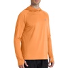 image:imageRoadbox Mens UPF 50 Fishing Shirt Long Sleeve UV Sun Protection Hoodies Quick Dry Rash Guard for Hiking Outdoor WorkingOrange