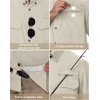 image:imageRoadbox Mens UPF 50 Fishing Shirts Short Sleeve Sun Protection Button Down Outdoor Shirt for Hiking Safari Work06 Light Khaki