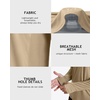 image:imageRoadbox UPF 50 Mens Hooded Fishing Shirts Long Sleeve UV Sun Protection Hoodie Hiking Running Swim Rash Guard with Mask Khaki