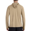 image:imageRoadbox UPF 50 Mens Hooded Fishing Shirts Long Sleeve UV Sun Protection Hoodie Hiking Running Swim Rash Guard with Mask Khaki