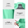 image:imageRoadbox UPF 50 Mens Hooded Fishing Shirts Long Sleeve UV Sun Protection Hoodie Hiking Running Swim Rash Guard with Mask Mint Green