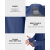 image:imageRoadbox UPF 50 Mens Hooded Fishing Shirts Long Sleeve UV Sun Protection Hoodie Hiking Running Swim Rash Guard with Mask Navy Blue