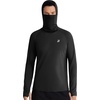 image:imageRoadbox UPF 50 Mens hooded fishing shirts Long Sleeve UV Sun Protection Hoodie Hiking Running Swim Rash Guard with Mask Black