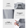 image:imageRoadbox UPF 50 Mens hooded fishing shirts Long Sleeve UV Sun Protection Hoodie Hiking Running Swim Rash Guard with Mask Gray
