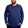 image:imageRoadbox Mens Big and Tall UPF 50 UV Sun Protection Shirts Long Sleeve Cooling Rash Guard Quick Dry Fishing Swim TShirtDeep Blue