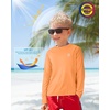 image:imageRoadbox Boys Rash Guard Swim Shirt UPF 50 Long Sleeve Sun Protection Shirts Kids UV Athletic Beach Quick Dry RashguardOrange