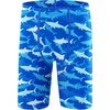 image:imageRoadbox Boys Swim Jammers Quick Dry Youth Competitive Swim Team Shorts UPF 50 Bathing Athletic Compression Swim TrunksAll Over Printblue
