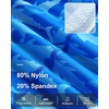 image:imageRoadbox Boys Swim Jammers Quick Dry Youth Competitive Swim Team Shorts UPF 50 Bathing Athletic Compression Swim TrunksAll Over Printblue