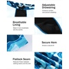 image:imageRoadbox Boys Swim Jammers Quick Dry Youth Competitive Swim Team Shorts UPF 50 Bathing Athletic Compression Swim TrunksTerrain Camoblue