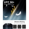 image:imageRoadbox Mens UPF 50 Sun Protection Hoodie UV Long Sleeve Fishing Shirts Lightweight Swim Rash Guard for Outdoor HikingBlack Gradient