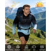image:imageRoadbox Mens UPF 50 Sun Protection Hoodie UV Long Sleeve Fishing Shirts Lightweight Swim Rash Guard for Outdoor HikingBlack Gradient