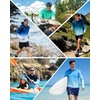 image:imageRoadbox Mens UPF 50 Sun Protection Hoodie UV Long Sleeve Fishing Shirts Lightweight Swim Rash Guard for Outdoor HikingBlack Gradient