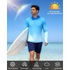 image:imageRoadbox Mens UPF 50 Sun Protection Hoodie UV Long Sleeve Fishing Shirts Lightweight Swim Rash Guard for Outdoor HikingBlue Gradient