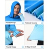 image:imageRoadbox Mens UPF 50 Sun Protection Hoodie UV Long Sleeve Fishing Shirts Lightweight Swim Rash Guard for Outdoor HikingBlue Gradient