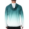 image:imageRoadbox Mens UPF 50 Sun Protection Hoodie UV Long Sleeve Fishing Shirts Lightweight Swim Rash Guard for Outdoor HikingEmerald Green Gradient