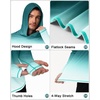 image:imageRoadbox Mens UPF 50 Sun Protection Hoodie UV Long Sleeve Fishing Shirts Lightweight Swim Rash Guard for Outdoor HikingEmerald Green Gradient