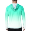 image:imageRoadbox Mens UPF 50 Sun Protection Hoodie UV Long Sleeve Fishing Shirts Lightweight Swim Rash Guard for Outdoor HikingGreen Gradient