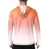 image:imageRoadbox Mens UPF 50 Sun Protection Hoodie UV Long Sleeve Fishing Shirts Lightweight Swim Rash Guard for Outdoor HikingLight Orange Gradient