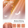 image:imageRoadbox Mens UPF 50 Sun Protection Hoodie UV Long Sleeve Fishing Shirts Lightweight Swim Rash Guard for Outdoor HikingLight Orange Gradient