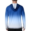 image:imageRoadbox Mens UPF 50 Sun Protection Hoodie UV Long Sleeve Fishing Shirts Lightweight Swim Rash Guard for Outdoor HikingNavy Blue White Gradient