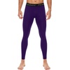 image:imageRoadbox 1 2 or 3 Pack Mens Compression Pants Athletic Base Layer Cycling Tights Leggings for Running Yoga Basketball1 Packpurple
