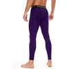 image:imageRoadbox 1 2 or 3 Pack Mens Compression Pants Athletic Base Layer Cycling Tights Leggings for Running Yoga Basketball1 Packpurple