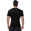 image:imageRoadbox Mens Compression Shirt Short Sleeve Athletic Base Layer Quick DryBlack