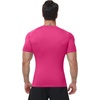 image:imageRoadbox Mens Compression Shirt Short Sleeve Athletic Base Layer Quick DryRose Red