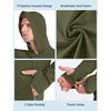 image:imageRoadbox Mens UPF 50 Sun Hoodie Jacket Full Zip UV Protection Long Sleeve Shirt Lightweight Breathable for Fishing HikingArmy Green