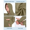 image:imageRoadbox Mens UPF 50 Sun Hoodie Jacket Full Zip UV Protection Long Sleeve Shirt Lightweight Breathable for Fishing HikingKhaki