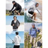 image:imageRoadbox Mens UPF 50 Sun Hoodie Jacket Full Zip UV Protection Long Sleeve Shirt Lightweight Breathable for Fishing HikingKhaki