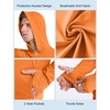image:imageRoadbox Mens UPF 50 Sun Hoodie Jacket Full Zip UV Protection Long Sleeve Shirt Lightweight Breathable for Fishing HikingOrange