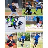 image:imageRoadbox Youth Baseball Chest Protector Kids Softball Padded Compression Shirt Rib Heart Sternum Guard for Football LacrosseWhiteDeep Gray