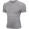 image:imageRoadbox Mens Compression Shirt Short Sleeve Athletic Base Layer Quick DryLight Grey