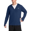 image:imageRoadbox Mens UPF 50 Sun Hoodie Jacket Full Zip UV Protection Long Sleeve Shirt Lightweight Breathable for Fishing HikingNavy