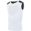 image:imageRoadbox Youth Baseball Chest Protector Kids Softball Padded Compression Shirt Rib Heart Sternum Guard for Football LacrosseWhiteDeep Gray