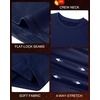 image:imageRoadbox Boys Compression Thermal Shirt  12 Pack Youth Long Sleeve Fleece Base Layer Undershirts Football Baseball1 Packnavy Blue