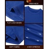 image:imageRoadbox Boys Compression Thermal Shirt  12 Pack Youth Long Sleeve Fleece Base Layer Undershirts Football Baseball1 Packroyal Blue