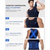 image:imageRoadbox Mens Shapewear Compression Tank Top Slimming Body Shaper  Tummy Control Undershirt with Gynecomastia Chest Compression Support for Workout Daily WearNavy