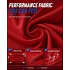 image:imageRoadbox Womens UPF 50 Compression Shirt Quick Dry Reflective Top  4Way Stretch Fabric Quick Dry Moisture Wicking UPF 50 Protection Reflective Design Flatlock Seams for Gym Workout03red