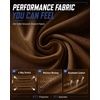 image:imageRoadbox Womens UPF 50 Compression Shirt Quick Dry Reflective Top  4Way Stretch Fabric Quick Dry Moisture Wicking UPF 50 Protection Reflective Design Flatlock Seams for Gym Workout06brown