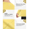 image:imageRoadbox Womens UPF 50 Compression Shirt Quick Dry Reflective Top  4Way Stretch Fabric Quick Dry Moisture Wicking UPF 50 Protection Reflective Design Flatlock Seams for Gym Workout11yellow
