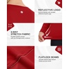 image:imageRoadbox Womens UPF 50 Compression Shirt Quick Dry Reflective Top  4Way Stretch Fabric Quick Dry Moisture Wicking UPF 50 Protection Reflective Design Flatlock Seams for Gym Workout03red