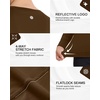 image:imageRoadbox Womens UPF 50 Compression Shirt Quick Dry Reflective Top  4Way Stretch Fabric Quick Dry Moisture Wicking UPF 50 Protection Reflective Design Flatlock Seams for Gym Workout06brown