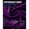 image:imageRoadbox Womens UPF 50 Compression Shirt Quick Dry Reflective Top  4Way Stretch Fabric Quick Dry Moisture Wicking UPF 50 Protection Reflective Design Flatlock Seams for Gym Workout12dark Purple